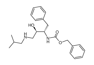 (1S,2R)-1-苄基-1-苄氧羰基氨基-2-羟基-4-N-异丁基氨基丙烷 结构式