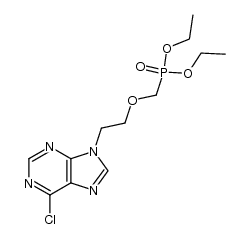 Phosphonic acid, [[2-(6-chloro-9H-purin-9-yl)ethoxy]methyl]-, diethyl ester (9CI) 结构式