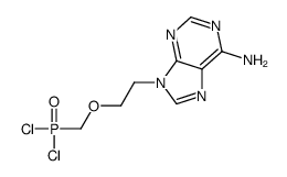 Phosphonic dichloride, P-[[2-(6-amino-9H-purin-9-yl)ethoxy]methyl]- 结构式