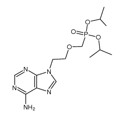 Phosphonic acid, P-[[2-(6-amino-9H-purin-9-yl)ethoxy]methyl]-, bis(1-methylethyl) ester 结构式