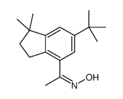 1-[6-(叔丁基)-1,1-二甲基-2,3-二氢-1H-茚-4-基]-1-乙酮肟 结构式