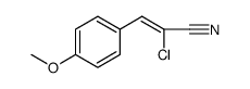 2-氯-3-(4-甲氧基苯基)-2-丙烯腈 结构式