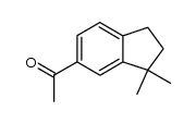 1-(2,3-二氢-3,3-二甲基-1H-茚-5-基)乙酮 结构式