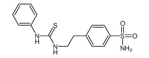 4-[2-(苯基硫代甲酰氨基)乙基]苯磺酰胺 结构式