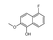 5-氟-2-甲氧基-1-萘酚 结构式
