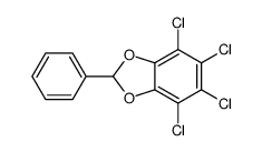 4,5,6,7-四氯-2-苯基-1,3-苯并二氧杂环戊烯 结构式