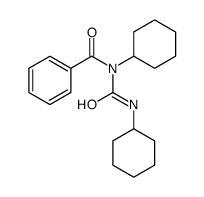 N-环己基-N-[(环己基氨基)羰基]苯甲酰胺 结构式