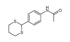 N-[4-(1,3-二噻烷-2-基)苯基]乙酰胺 结构式