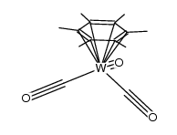 Tungsten, tricarbonyl[(1,2,3,4,5,6-η)-1,2,3,4,5,6-hexamethylbenzene]- 结构式