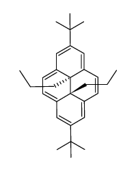 Pyrene, 2,7-bis(1,1-dimethylethyl)-10b,10c-dihydro-10b,10c-dipropyl-, trans- 结构式