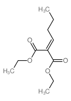 2-亚丁基丙二酸二乙酯 结构式