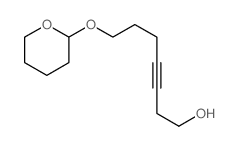 7-(Tetrahydro-2h-pyran-2-yloxy)hept-3-yn-1-ol 结构式