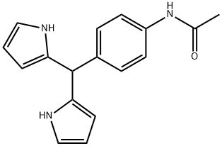 5-(4-乙酰氨基苯基)联吡咯甲烷 结构式