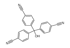 三(4-氰基苯基)甲醇 结构式