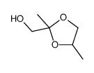 2,4-二甲基-1,3-二氧戊环-2-甲醇 结构式