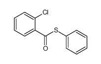 S-Phenyl 2-chlorobenzenecarbothioate 结构式