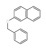 2-benzylsulfanylnaphthalene 结构式