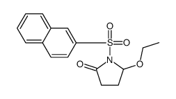 5-乙氧基-1-(2-萘磺酰基)吡咯烷-2-酮 结构式