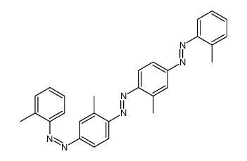 Diazene, 1,2-bis[2-methyl-4-[2-(2-methylphenyl)diazenyl]phenyl]- 结构式