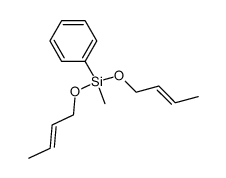 Benzene, [bis(2-buten-1-yloxy)methylsilyl]- 结构式