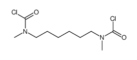 1,6-己烷二基双[甲基氨基甲酰氯] 结构式