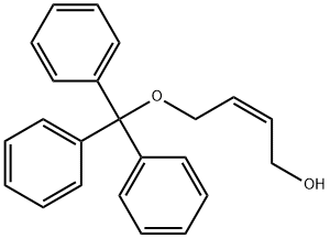 (Z)-4-三苯甲氧基-2-丁烯-1-醇 结构式