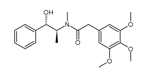N-((1S,2S)-1-hydroxy-1-phenylpropan-2-yl)-N-methyl-2-(3,4,5-trimethoxyphenyl)acetamide 结构式