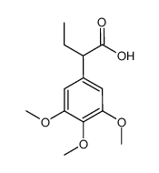 (R/s)-2-(3,4,5-三甲氧基苯基)丁酸 结构式