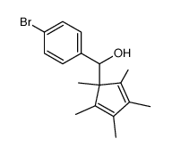 Benzenemethanol, 4-bromo-α-(1,2,3,4,5-pentamethyl-2,4-cyclopentadien-1-yl)- 结构式