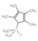 二甲基氯(2,3,4,5-四甲基-2,4-环戊二烯-1-基)硅烷 结构式