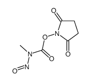(2,5-dioxopyrrolidin-1-yl) N-Methyl-N-nitrosocarbaMate 结构式