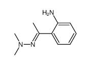 1-(2-氨基苯基)乙酮 2,2-二甲基腙 结构式