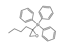2-丁基-2-(三苯基硅基)环氧乙烷 结构式