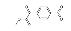 2-乙氧基-1-(4-硝基苯基)-2-丙烯-1-酮 结构式