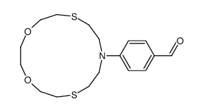 Benzaldehyde, 4-(1,4-dioxa-7,13-dithia-10-azacyclopentadec-10-yl)- 结构式
