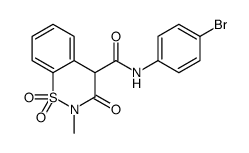 N-(4-溴苯基)-2-甲基-3-氧代-3,4-二氢-2H-1,2-苯并噻嗪-4-甲酰胺-1,1-二氧化物 结构式