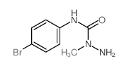 N-(4-溴苯基)-1-甲基肼-1-甲酰胺 结构式
