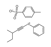 Iodonium, (3-methyl-1-pentyn-1-yl)phenyl-, 4-methylbenzenesulfonate (1:1) 结构式