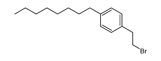 4-(2-溴代乙基)辛基苯 结构式