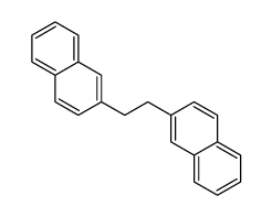 1,2-二(2-萘基)乙烷 结构式