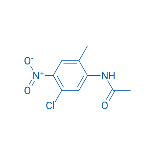 N-(5-氯-2-甲基-4-硝基苯基)-乙酰胺 结构式