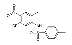 N-(5-氯-2-甲基-4-硝基苯基)-4-甲基苯磺酰胺 结构式