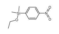 1-(乙氧基二甲基硅基)-4-硝基苯 结构式