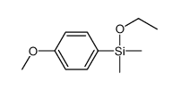 1-(乙氧基二甲基硅基)-4-甲氧基苯 结构式