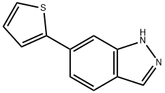 6-(噻吩-2-基)-1氢-吲唑 结构式