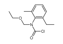 Carbamic chloride, (ethoxymethyl)(2-ethyl-6-methylphenyl)- (9CI) 结构式