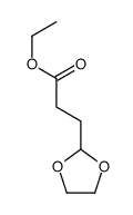 1,3-二氧戊环-2-丙酸乙酯 结构式