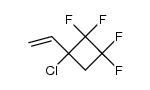 1-氯-1-乙烯基-2,2,3,3-四氟环丁烷 结构式