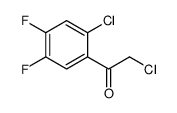 2-氯-1-(2-氯-4,5-二氟苯基)乙酮 结构式