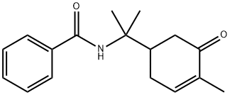 N-[1-甲基-1-(4-甲基-5-氧代-3-环己烯-1-基)乙基]苯甲酰胺 结构式